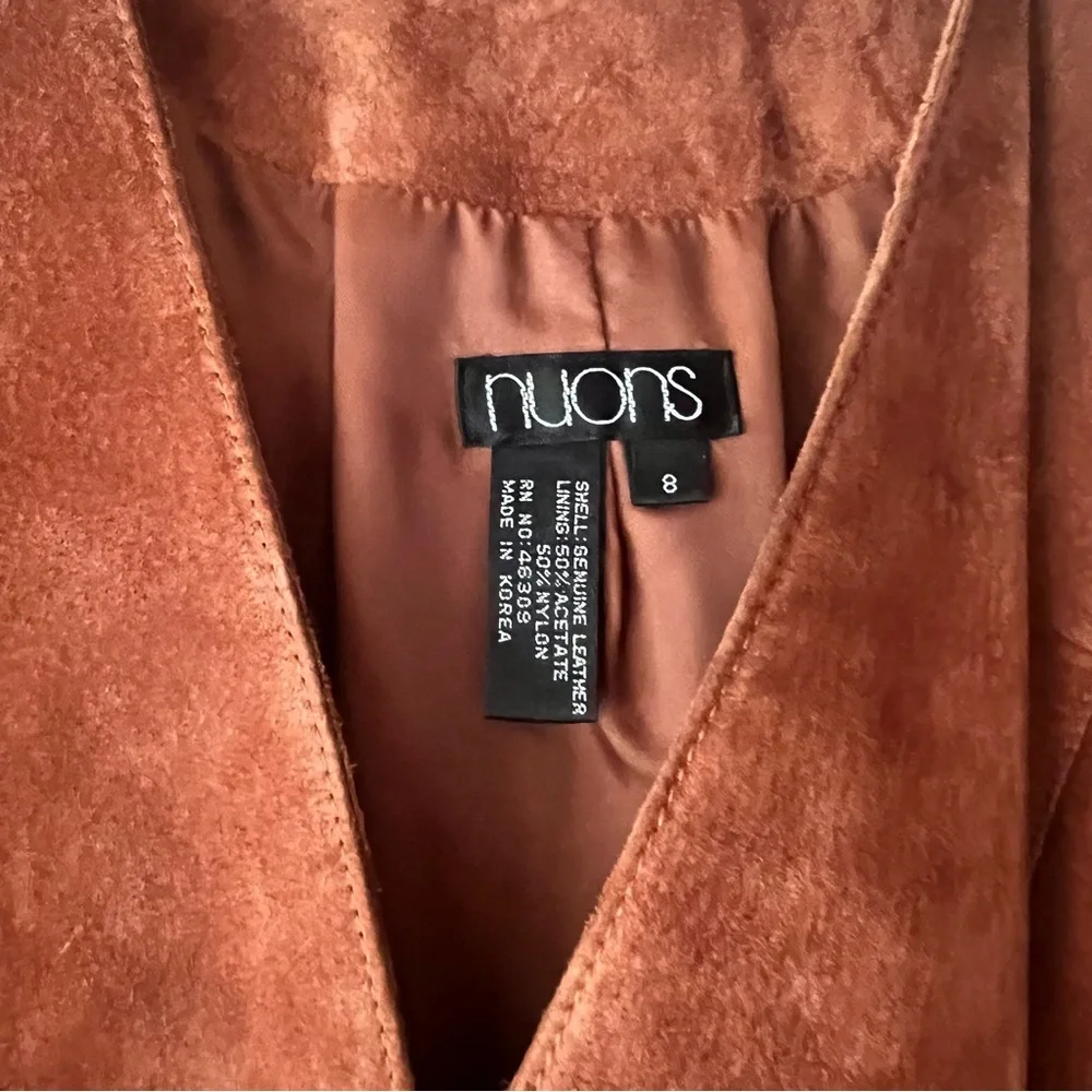 VINTAGE Suede Genuine Leather Jacket Women’s SIZE‎ 8 blazer western equestrian - Picture 3 of 5